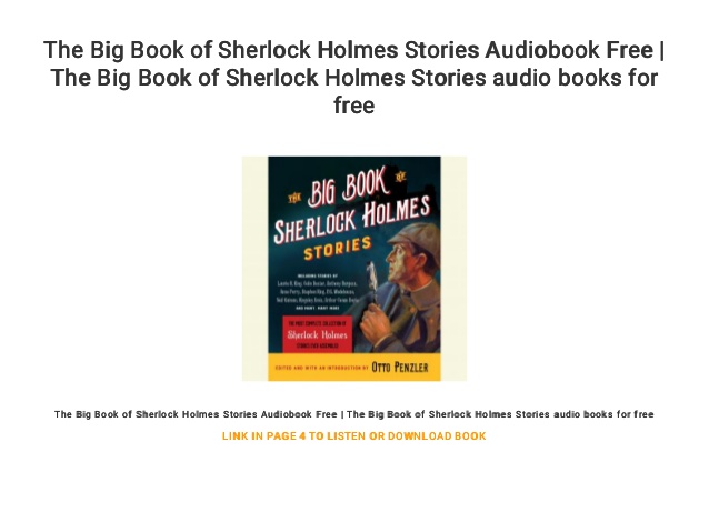 sherlock holmes stories online free